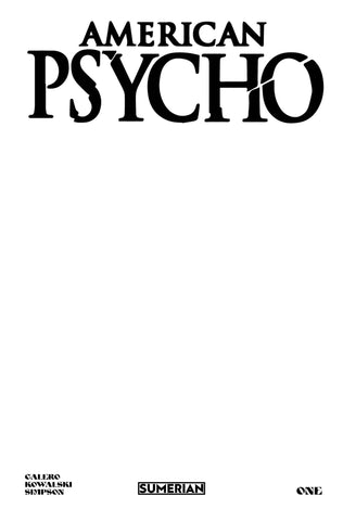 AMERICAN PSYCHO #1 (OF 5) CVR I 2000 LTD SKETCH COVER (MR)