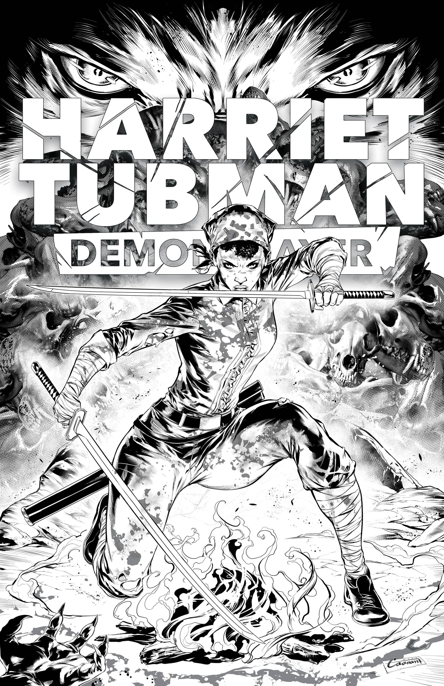 HARRIET TUBMAN DEMON SLAYER #3 CVR D 10 COPY INCV B&W VAR (M