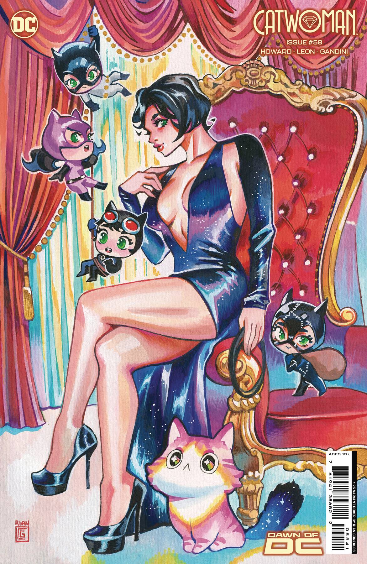 CATWOMAN #58 CVR E INC 1:25 RIAN GONZALES CS VAR