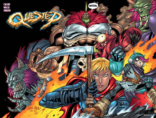 QUESTED SEASON 2 #1 CVR D CALERO BATTLE CHASERS HOMAGE