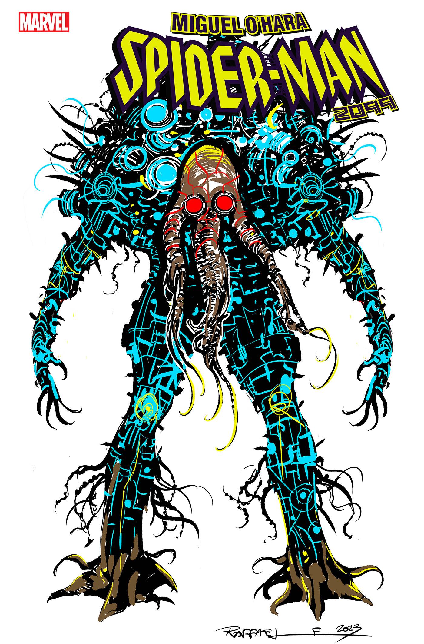 MIGUEL OHARA SPIDER-MAN 2099 #5 10 COPY INCV RAFFAELE DESIGN