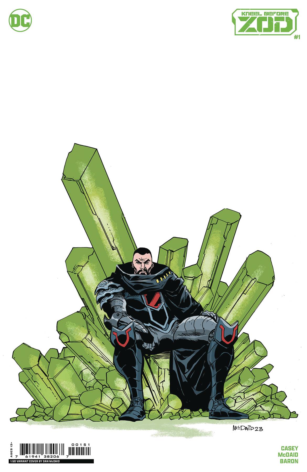 KNEEL BEFORE ZOD #1 (OF 12) CVR F INC 1:50 DAN MCDAID CSV