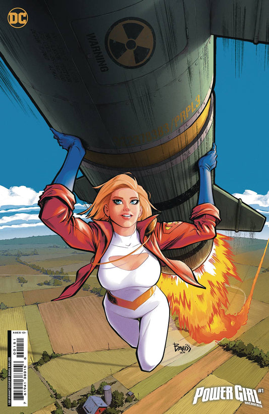 POWER GIRL UNCOVERED #1 OS CVR F INC 1:50 DANIEL BAYLISS VAR