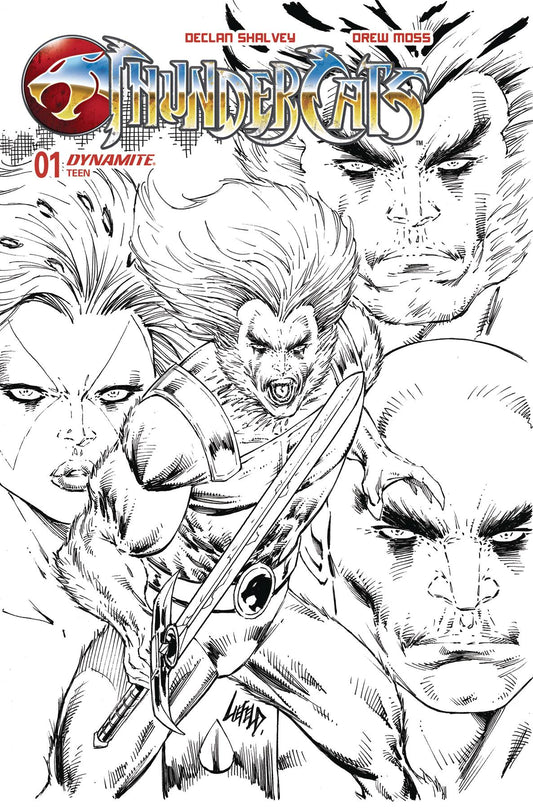 THUNDERCATS #1 CVR ZG 10 COPY FOC INCV LIEFELD B&W