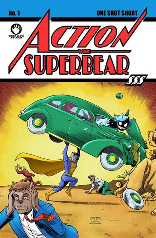 Superbear Action Comics #1 Superman Homage Variant Cover by Jacob Bear