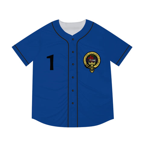 Clan McDonald Comics Men's Baseball Jersey - Blue/Black
