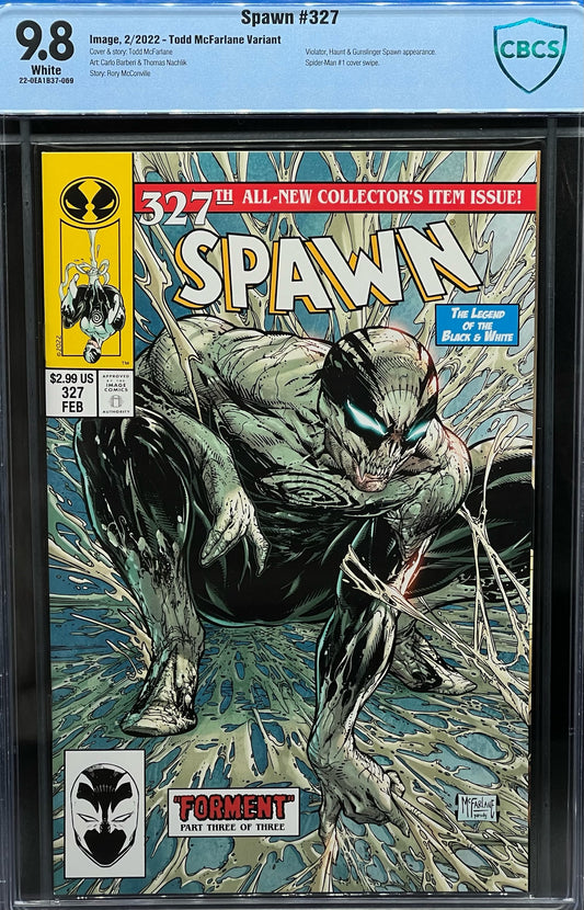 Spawn #327 Todd McFarlane Variant CBCS 9.8 Blue Label