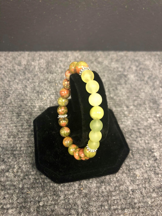 DAYNA'S DELICACIES  BEADED BRACELET-YELLOW